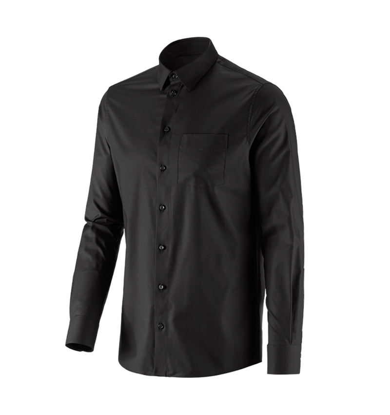 Trička, svetry & košile: e.s. Business košile cotton stretch, regular fit + černá 4