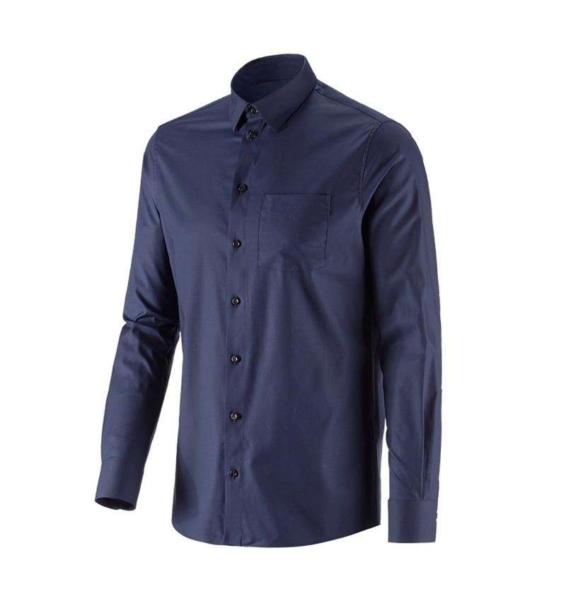 Trička, svetry & košile: e.s. Business košile cotton stretch, regular fit + tmavomodrá 4
