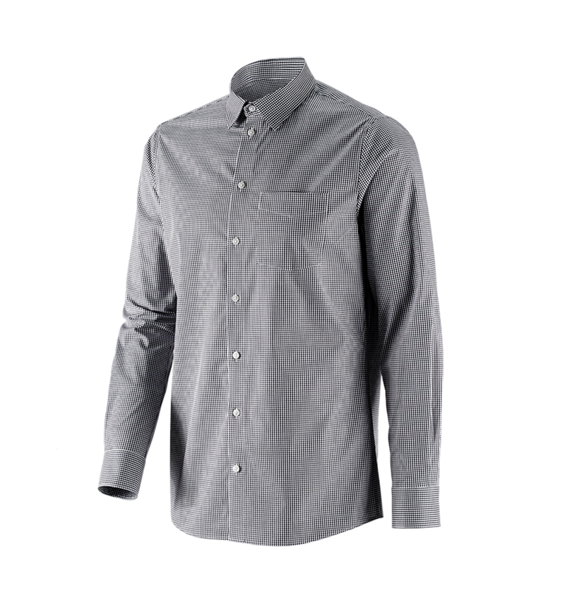 Trička, svetry & košile: e.s. Business košile cotton stretch, regular fit + černá károvaná 4