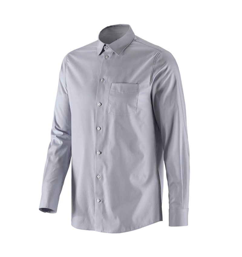 Trička, svetry & košile: e.s. Business košile cotton stretch, regular fit + mlhavě šedá 4