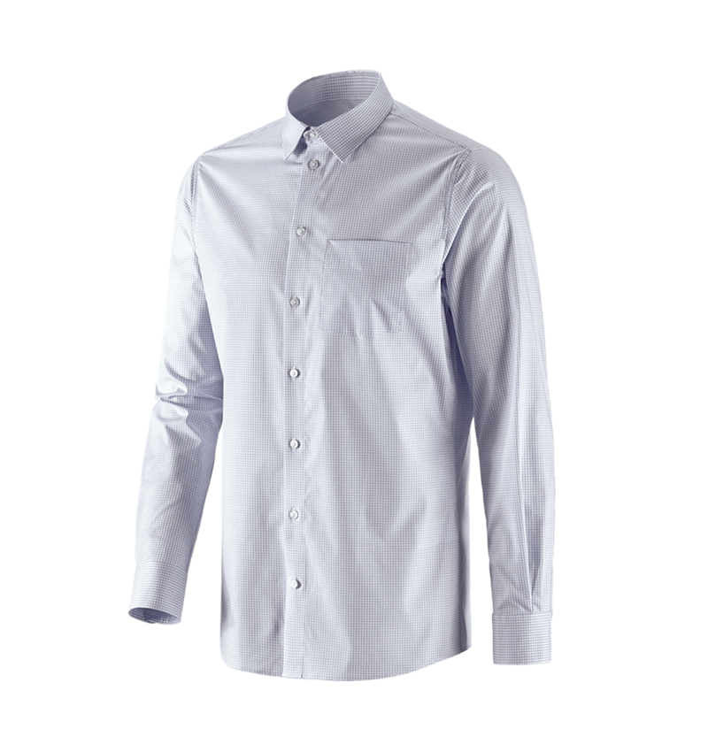 Trička, svetry & košile: e.s. Business košile cotton stretch, regular fit + mlhavě šedá károvaná 4
