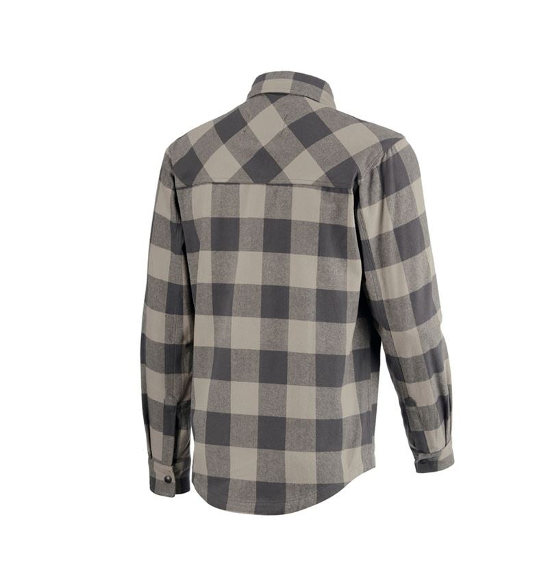 Trička, svetry & košile: Kostkovaná košile e.s.iconic + delfíní šedá/karbonová šedá 4