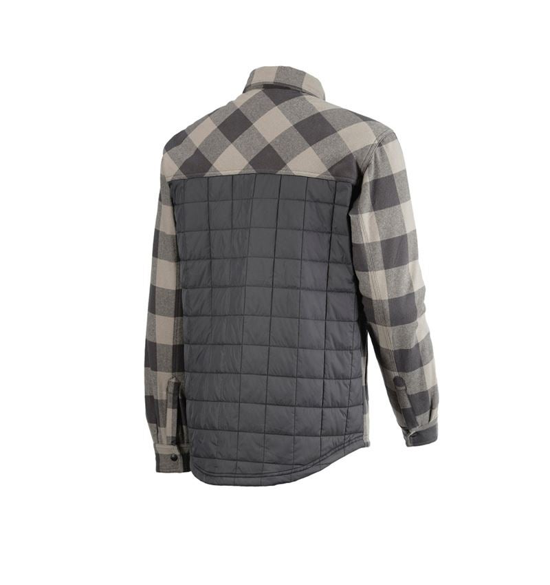 Trička, svetry & košile: Celoroční  kostkovaná košile e.s.iconic + delfíní šedá/karbonová šedá 7