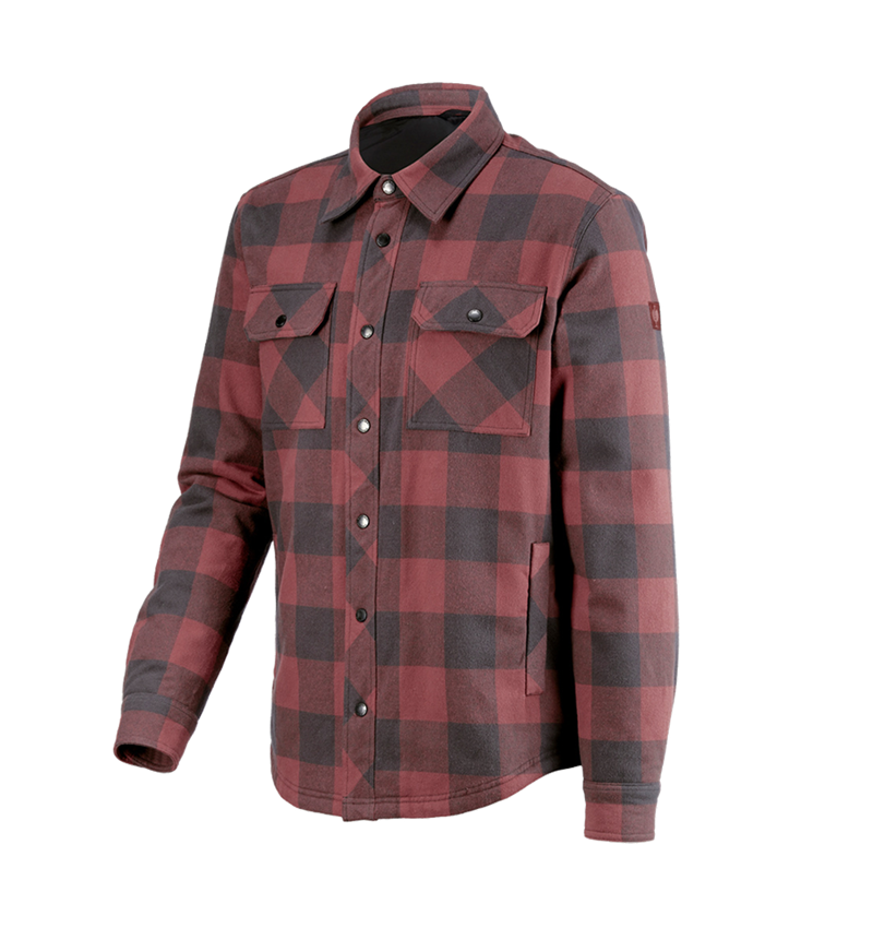 Trička, svetry & košile: Celoroční  kostkovaná košile e.s.iconic + oxidově červená/karbonová šedá 6