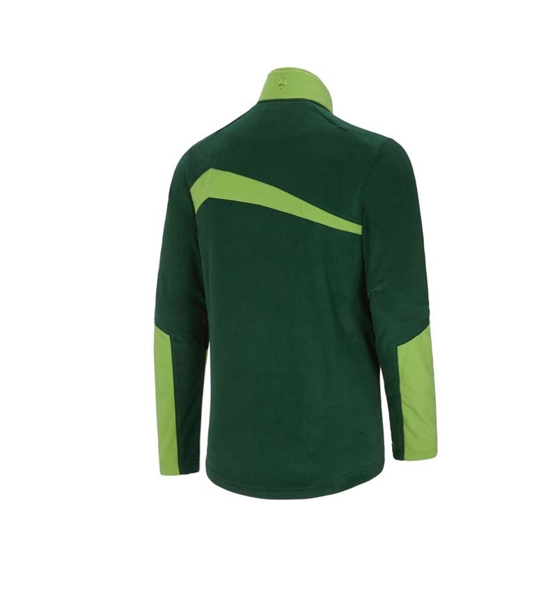 Trička, svetry & košile: Fleecový troyer e.s.motion 2020 + zelená/mořská zelená 3