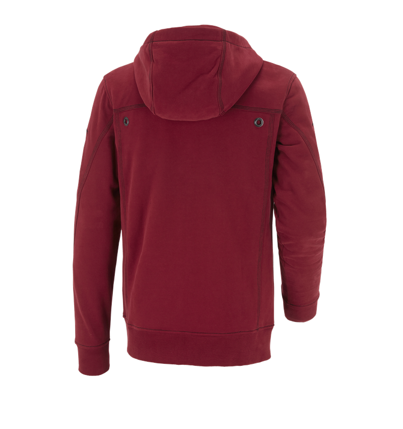 Trička, svetry & košile: Bunda s kapucí cotton e.s.roughtough + rubínová 3