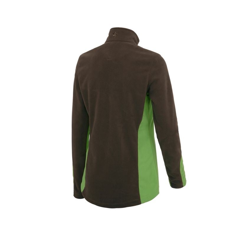 Trička | Svetry | Košile: Fleecový troyer e.s.motion 2020, dámská + mořská zelená/kaštan 3