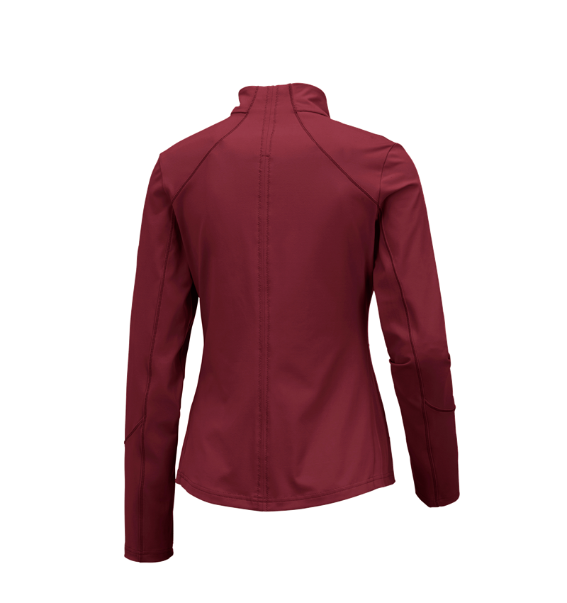 Trička | Svetry | Košile: e.s. Funkční mikina na zip solid, dámské + rubínová 2