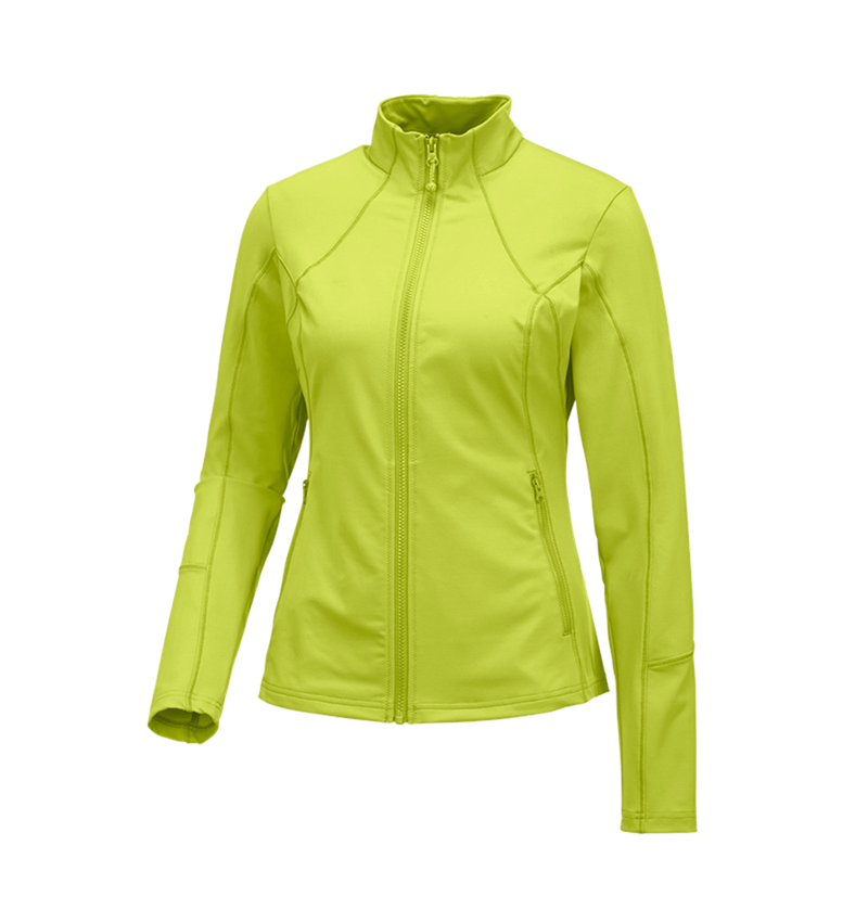 Trička | Svetry | Košile: e.s. Funkční mikina na zip solid, dámské + májové zelená 1