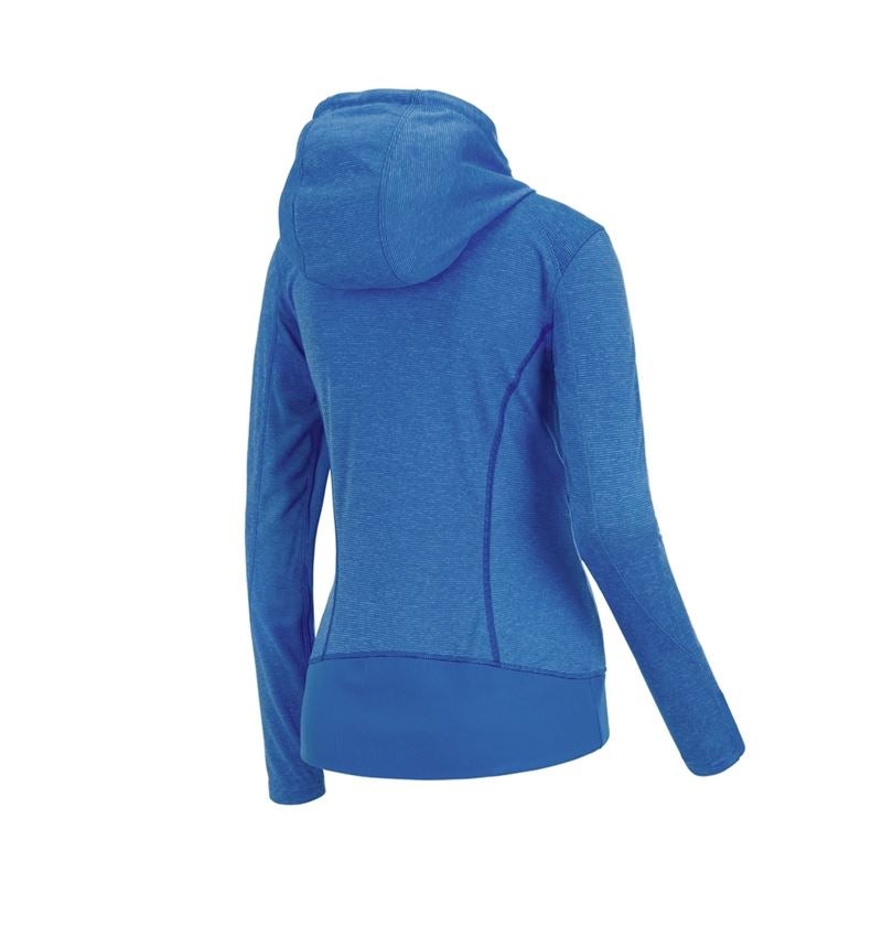 Trička | Svetry | Košile: e.s. Funkční bunda s kapucí stripe, dámské + enciánově modrá 2