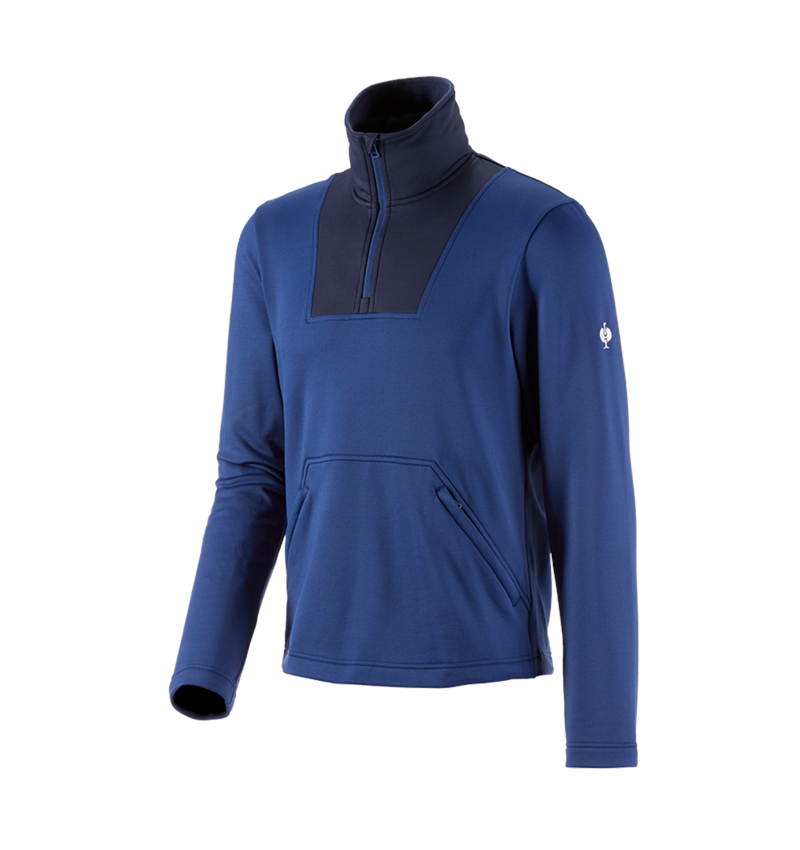 Trička, svetry & košile: Funkční-Troyer thermo stretch e.s.concrete + alkalická modrá/hlubinněmodrá 3