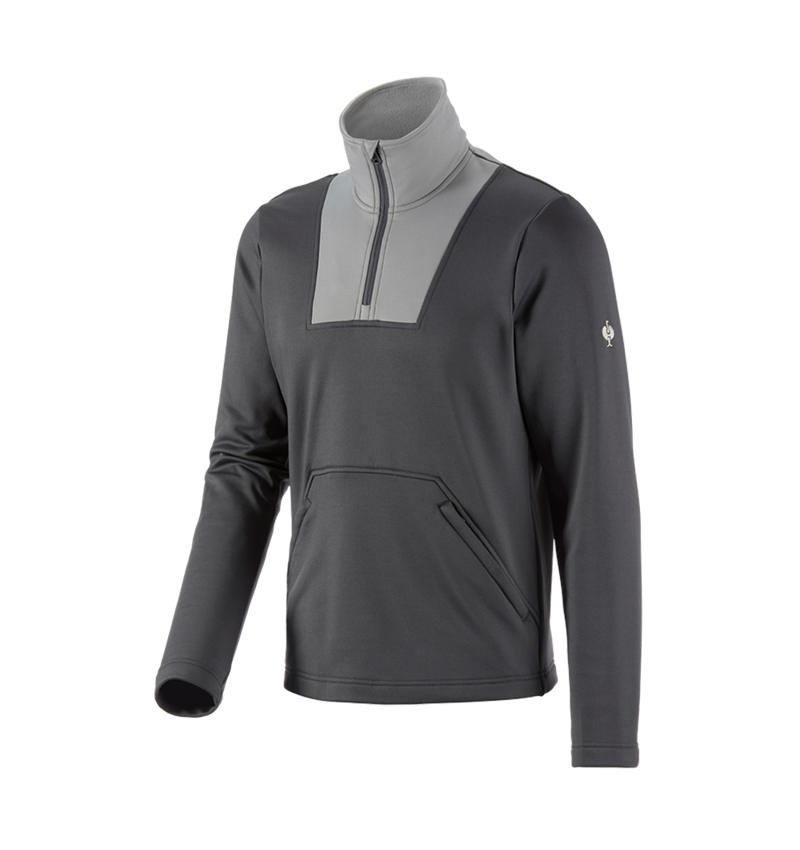 Trička, svetry & košile: Funkční-Troyer thermo stretch e.s.concrete + antracit/perlově šedá 2