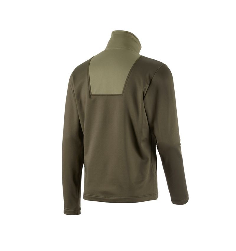 Trička, svetry & košile: Funkční-Troyer thermo stretch e.s.concrete + bahnitá zelená/kavylová zelená 3