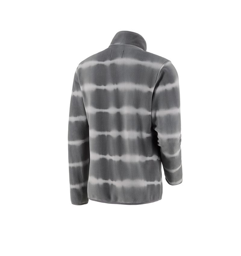 Trička, svetry & košile: Fleecový troyer tie-dye e.s.motion ten + granitová/opálově šedá 3