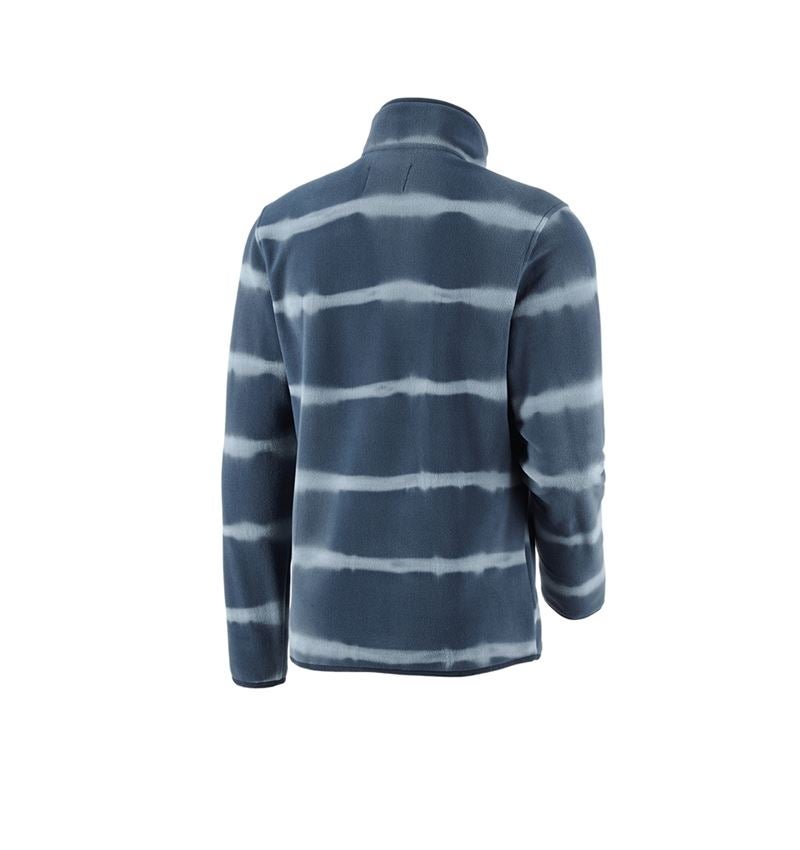 Trička, svetry & košile: Fleecový troyer tie-dye e.s.motion ten + břidlicová modrá/kouřově modrá 4