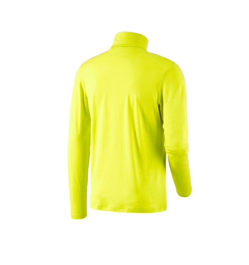 Trička, svetry & košile: Triko s rolákem Merino e.s.trail + acidově žlutá/černá 4