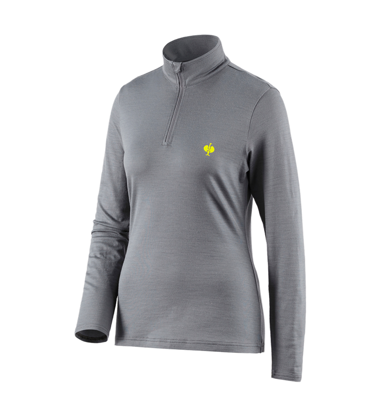 Trička | Svetry | Košile: Troyer Merino e.s.trail, dámská + čedičově šedá/acidově žlutá 3