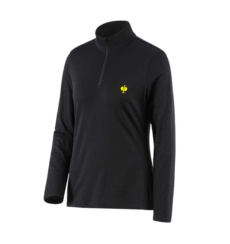 Trička | Svetry | Košile: Troyer Merino e.s.trail, dámská + černá/acidově žlutá 2