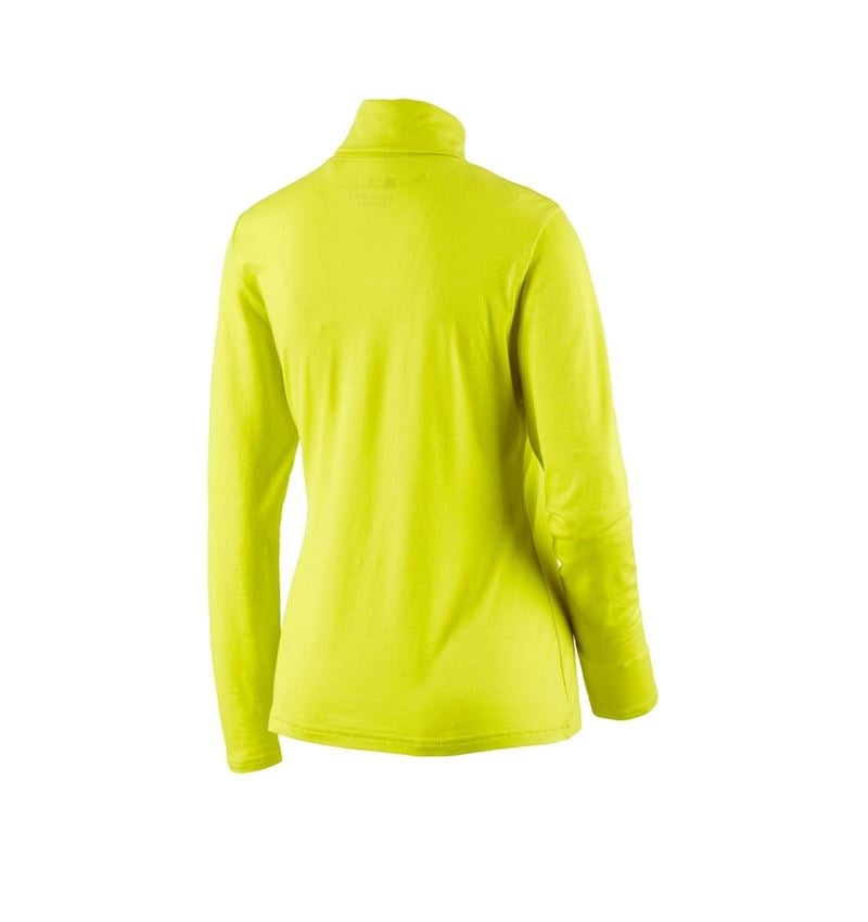 Trička | Svetry | Košile: Triko s rolákem Merino e.s.trail, dámská + acidově žlutá/černá 4