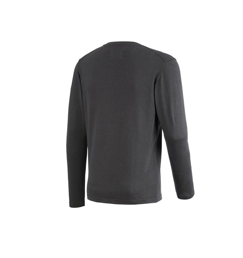 Trička, svetry & košile: Pletený svetr e.s.iconic + karbonová šedá 9