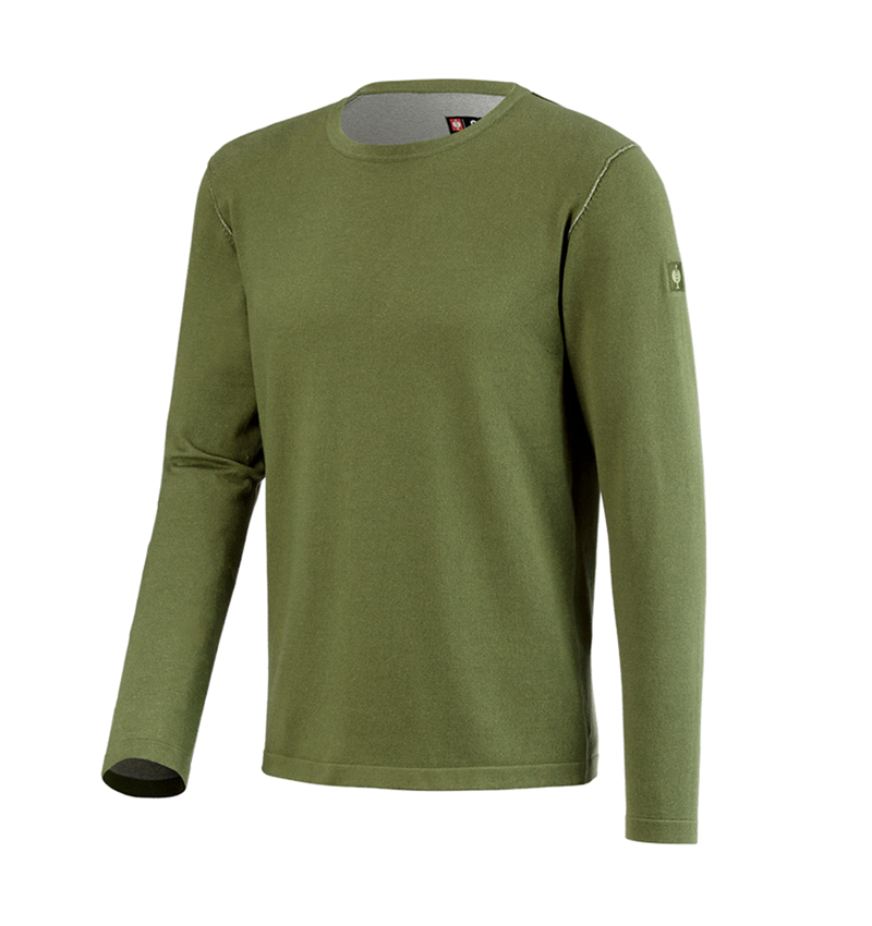Trička, svetry & košile: Pletený svetr e.s.iconic + horská zelená 7