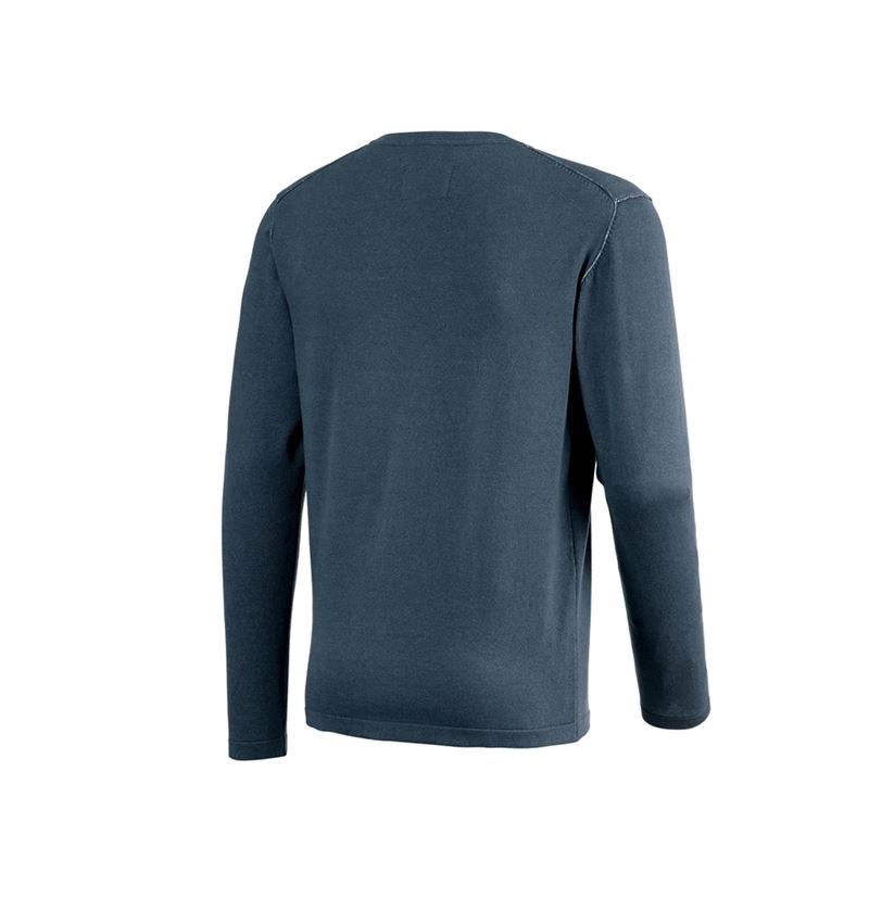 Trička, svetry & košile: Pletený svetr e.s.iconic + oxidově modrá 9