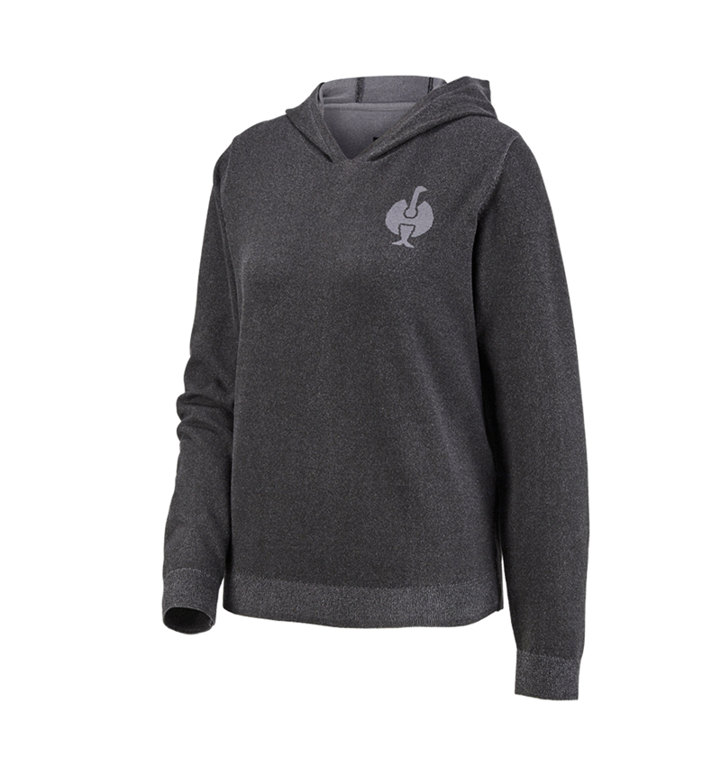 Trička | Svetry | Košile: e.s. Mikina s kapucí homewear, dámské + černá 3