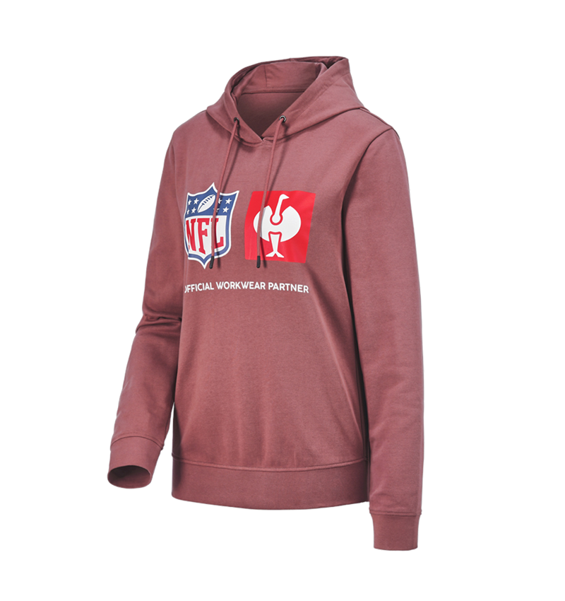 Spolupráce: NFL Hoodie cotton, ladies + oxidově červená 7