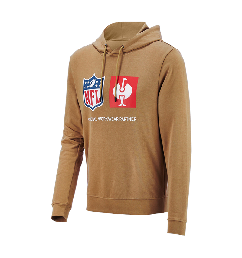 Trička, svetry & košile: NFL Hoodie cotton + mandlově hnědá 6