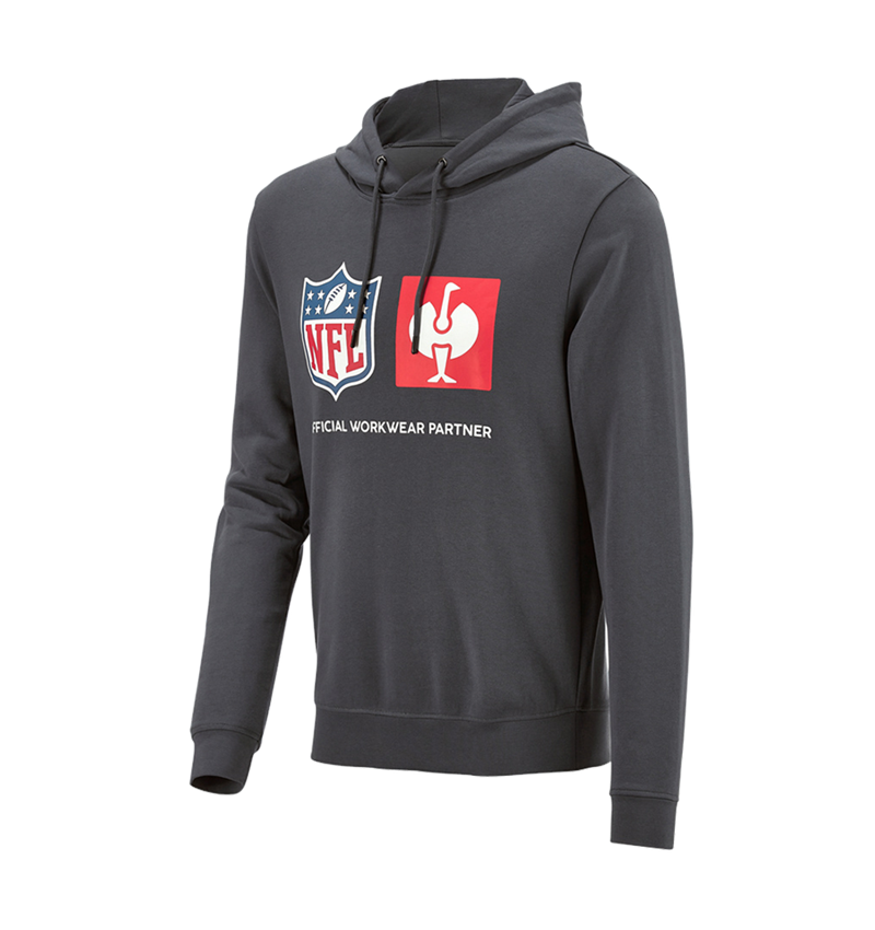 Trička, svetry & košile: NFL Hoodie cotton + karbonová šedá 5