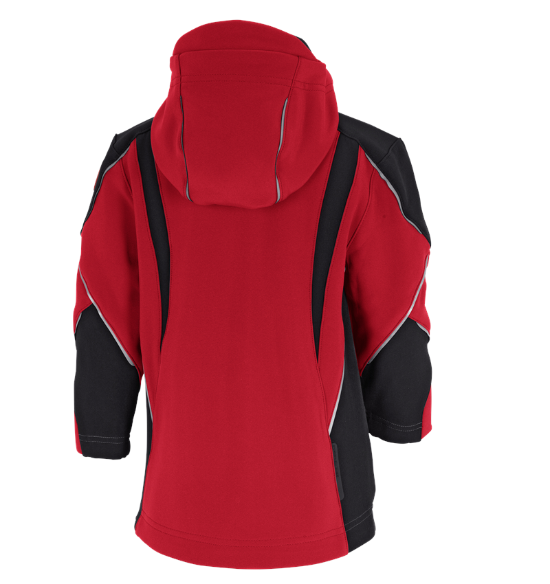Bundy: Softshellová bunda e.s.vision, dětská + červená/černá 1