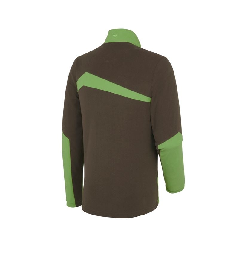 Pracovní bundy: Fleecová bunda e.s.motion 2020 + kaštan/mořská zelená 3