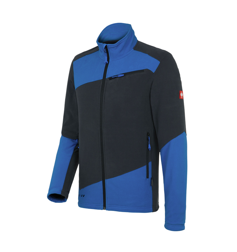 Pracovní bundy: Fleecová bunda e.s.motion 2020 + grafit/enciánově modrá 1
