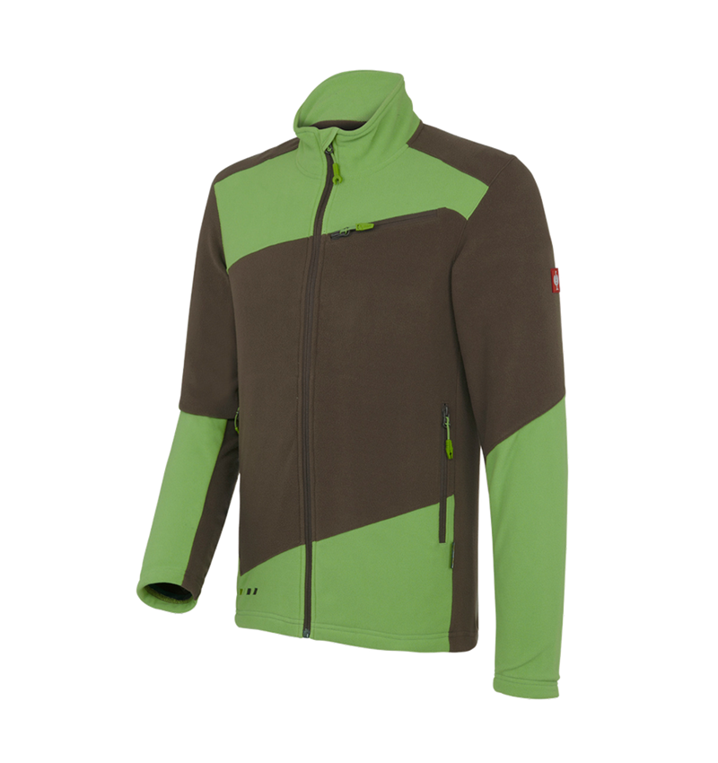 Pracovní bundy: Fleecová bunda e.s.motion 2020 + kaštan/mořská zelená 2