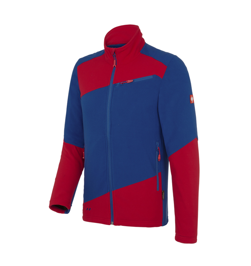 Pracovní bundy: Fleecová bunda e.s.motion 2020 + modrá chrpa/ohnivě červená