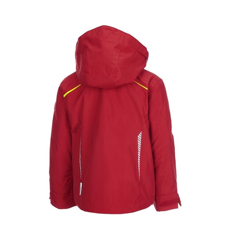 Bundy: Funkční bunda 3 v 1 e.s.motion 2020, dětská + ohnivě červená/výstražná žlutá 2