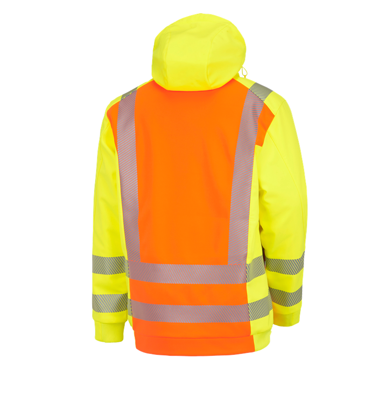 Pracovní bundy: Výstražné zimní softshellová bunda e.s.motion 2020 + výstražná oranžová/výstražná žlutá 3