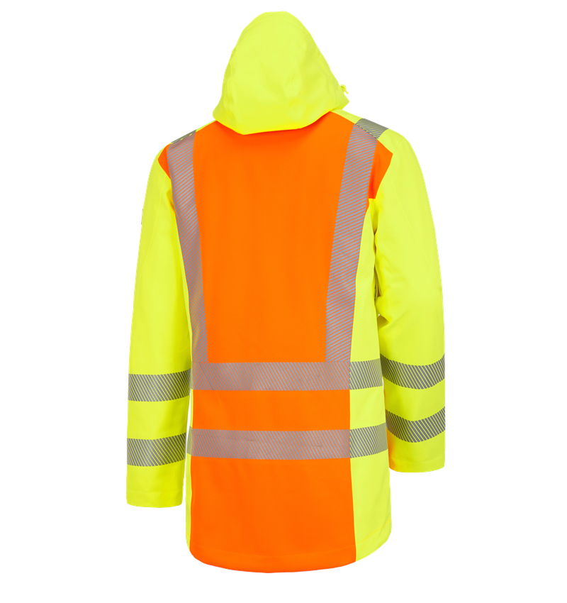 Pracovní bundy: Výstražná funkční parka e.s.motion 2020 + výstražná oranžová/výstražná žlutá 3