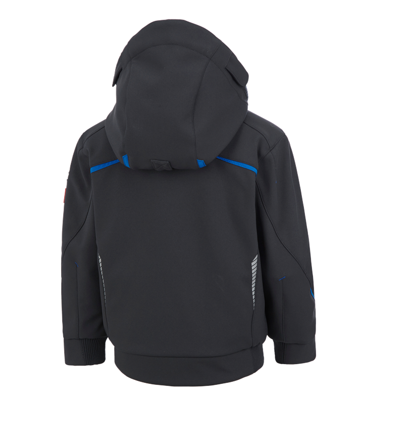 Bundy: Zimní softshellová bunda e.s.motion 2020, dětská + grafit/enciánově modrá 1
