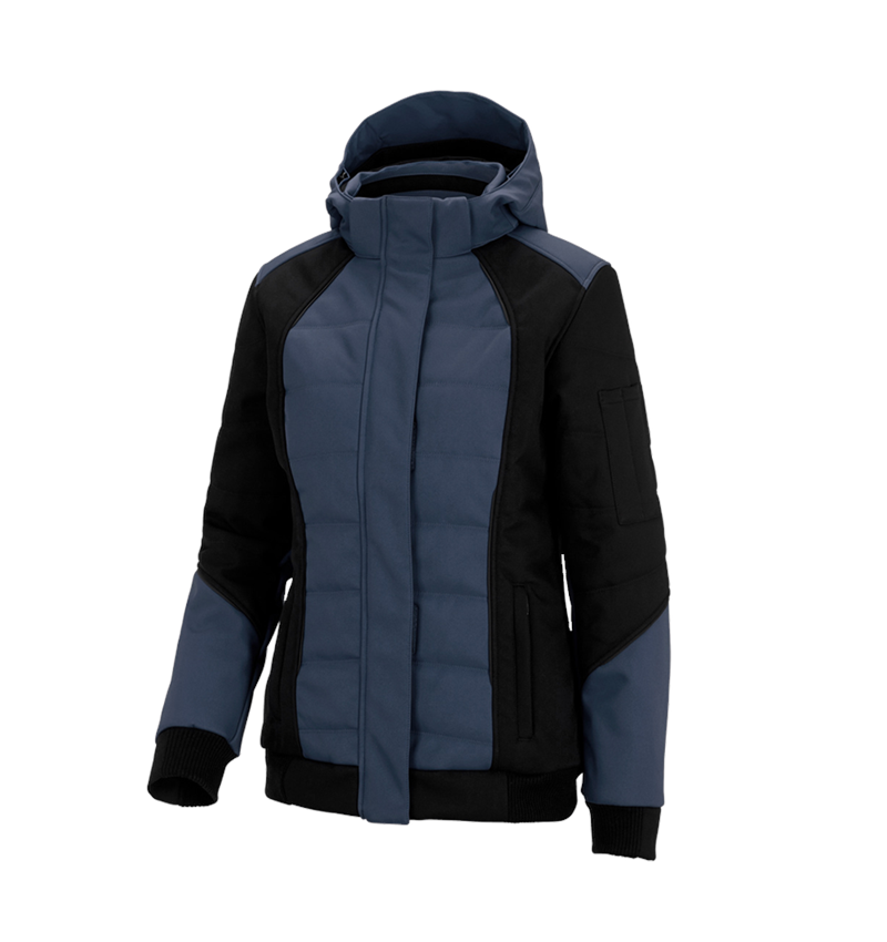 Chlad: Zimní softshellová bunda e.s.vision, dámské + pacifik/černá 2