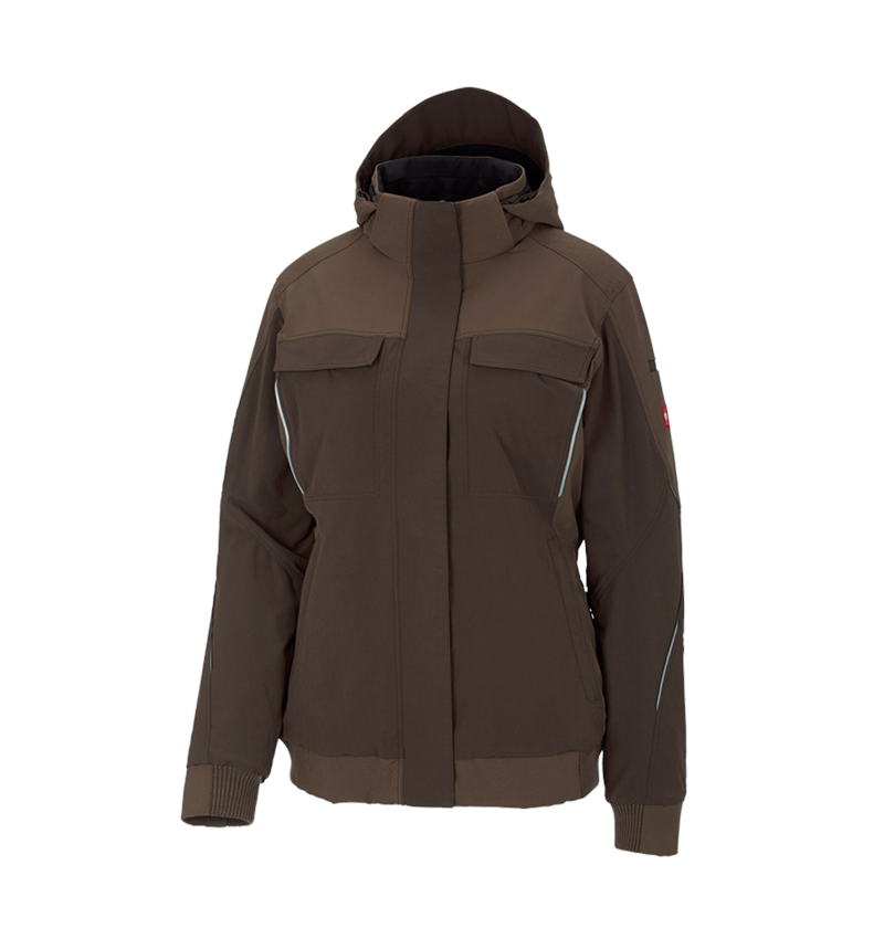 Chlad: Zimní funkční bunda e.s.dynashield, dámské + lískový oříšek/kaštan 2