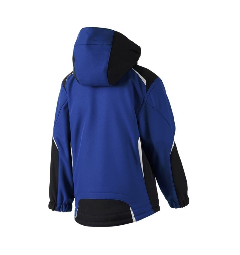 Bundy: Dětská softshellová bunda e.s.motion + modrá chrpa/černá 3