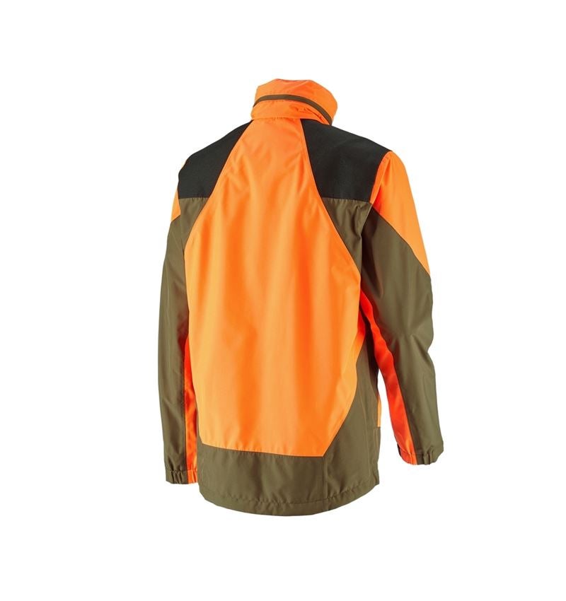 Zahradní / Lesnictví a Zemědělství: e.s. Lesnická bunda do deště + výstražná oranžová/bahnitá zelená 3