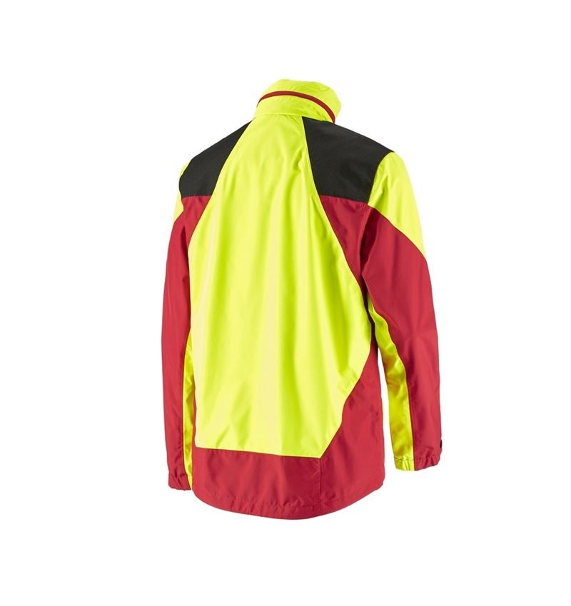 Pracovní bundy: e.s. Lesnická bunda do deště + výstražná žlutá/ohnivě červená 3