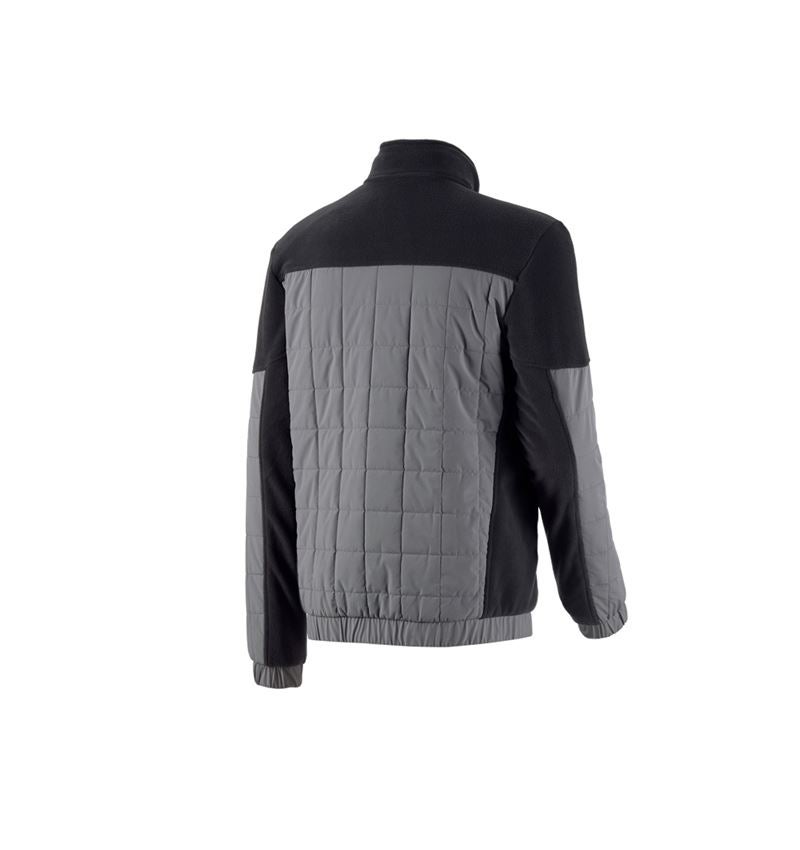 Pracovní bundy: Fleecová bunda hybrid e.s.concrete + černá/čedičově šedá 3