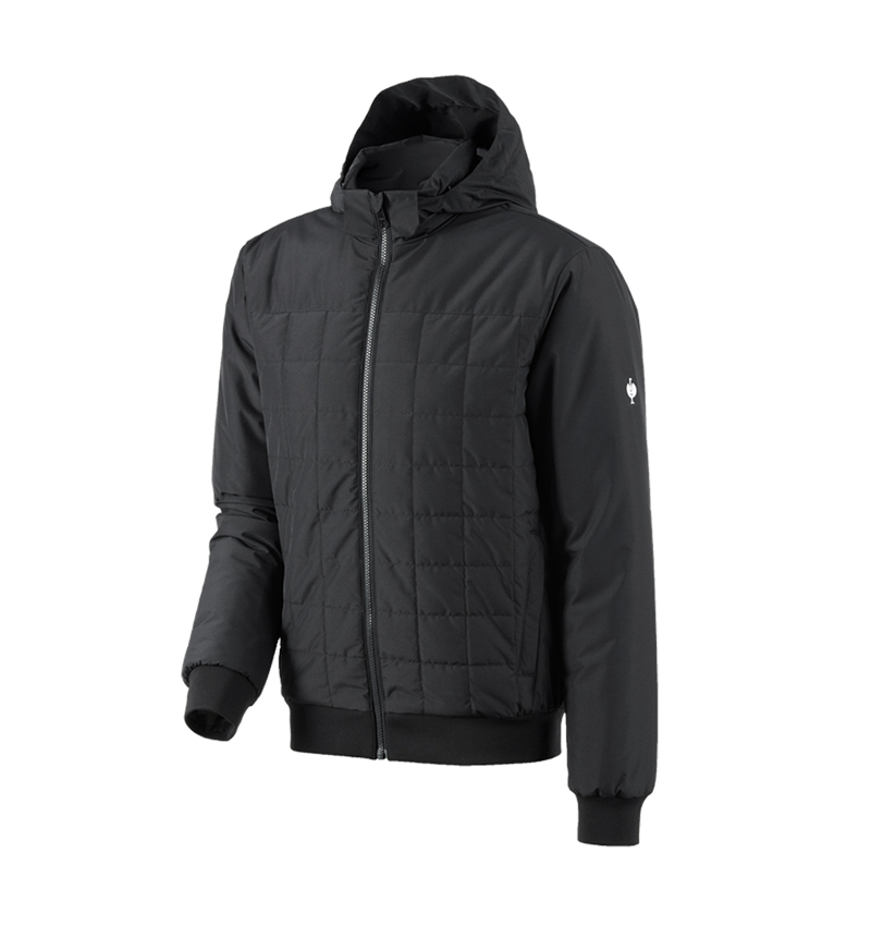 Oděvy: Pilotní bunda s kapucí e.s.concrete + černá 2