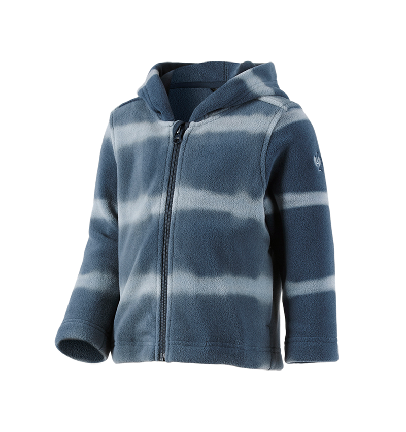 Bundy: Fleec. bunda s kapucí tie-dye e.s.motion ten, dět. + břidlicová modrá/kouřově modrá 2