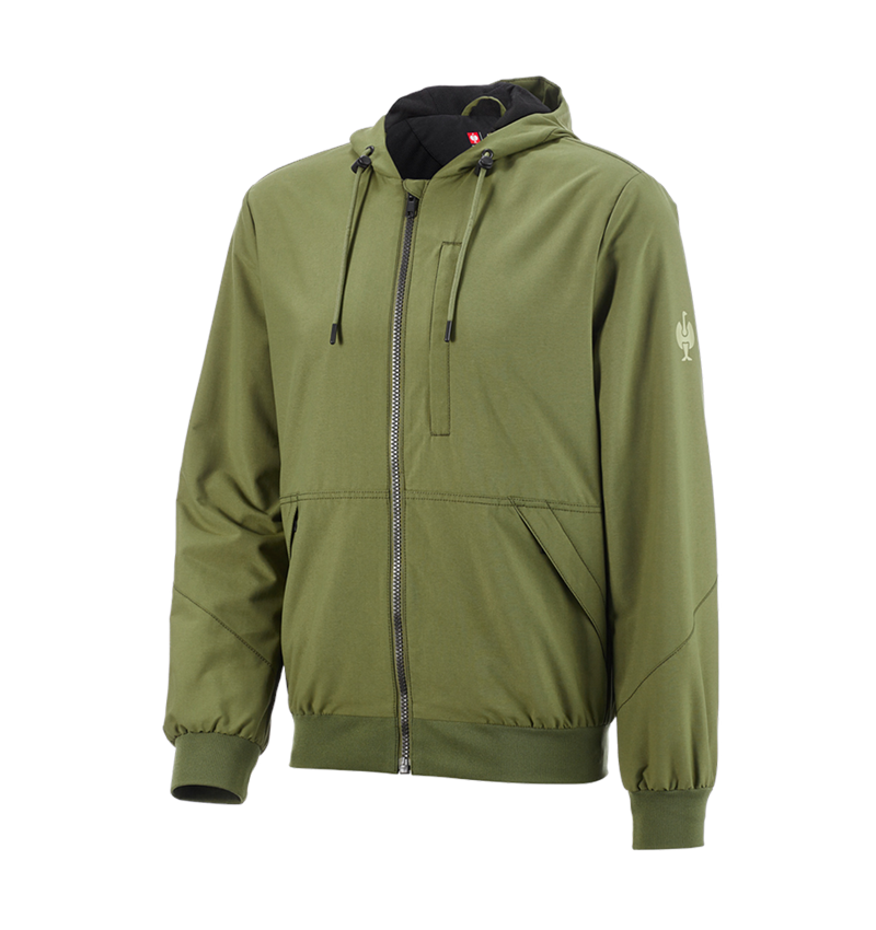 Oděvy: Bunda s kapucí e.s.iconic + horská zelená 4
