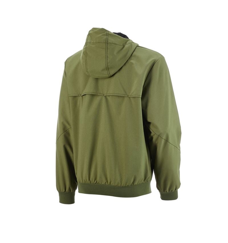 Oděvy: Bunda s kapucí e.s.iconic + horská zelená 5