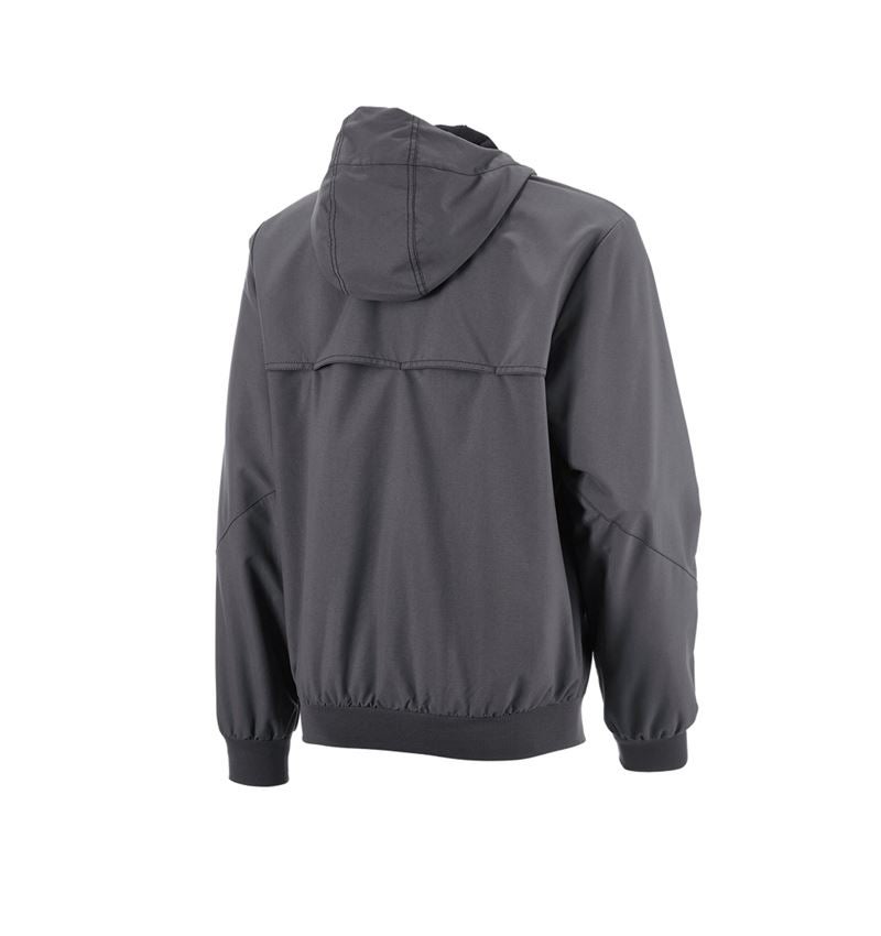 Oděvy: Bunda s kapucí e.s.iconic + karbonová šedá 5